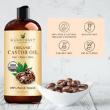 Handcraft Blends botella de aceite de ricino 16 oz, formato económico para varias aplicaciones