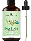 Handcraft Blends frasco frontal ámbar con etiqueta clara y beneficio de preservación