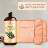 Handcraft Blends comparación de tamaño junto a una mano, visualiza volumen de 16 oz