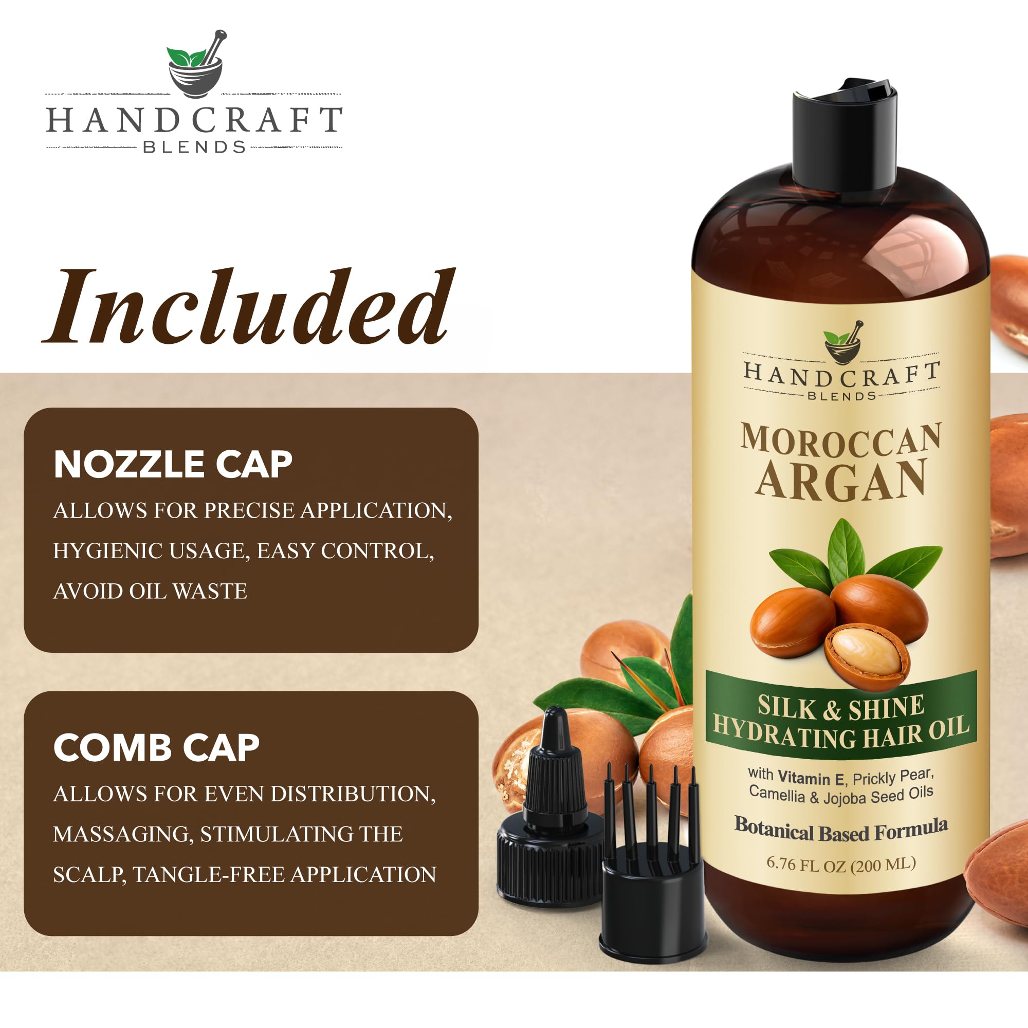 Handcraft Blends aplicación en puntas para suavizar y reducir frizz