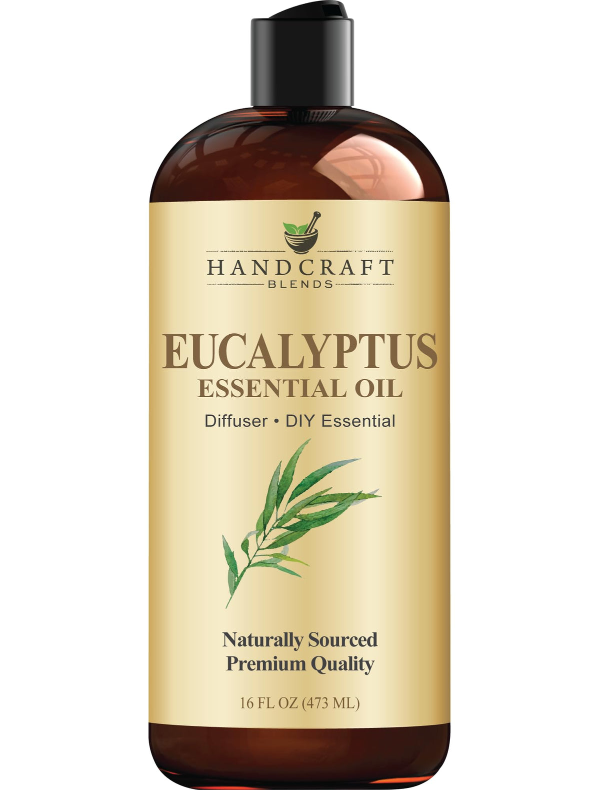 Handcraft Blends frasco frontal de 16 fl oz con aroma eucalipto beneficios para artesanía