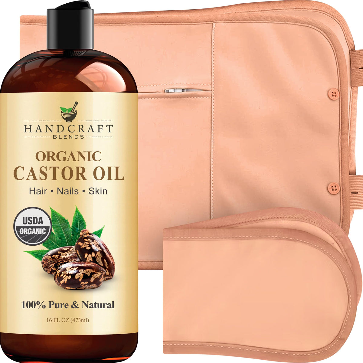 Handcraft Blends frente del kit mostrando botella y envoltura, presentación práctica
