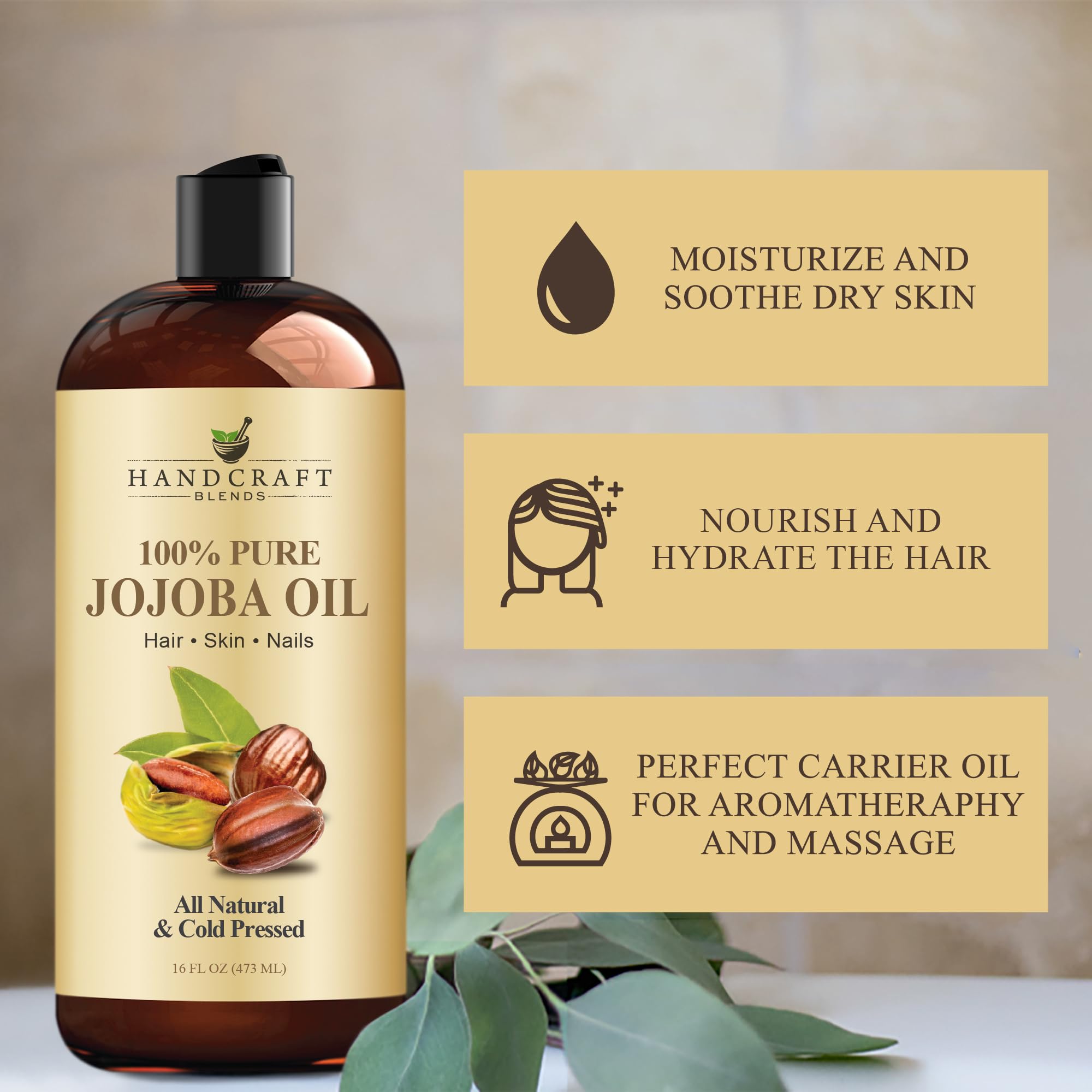 Handcraft Blends aplicado en puntas de cabello, controla frizz y nutre