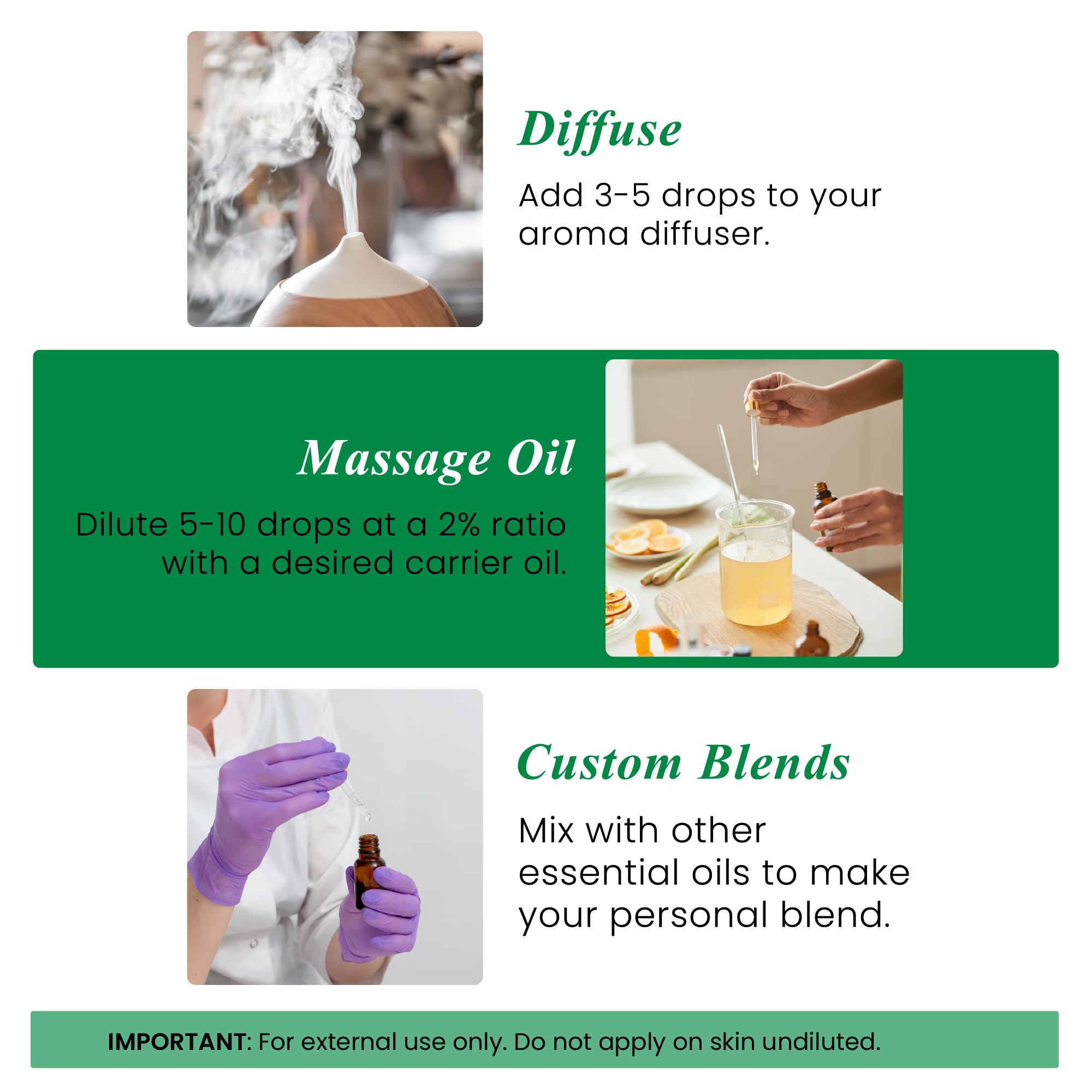 Handcraft Blends gota de aceite sobre la piel mostrando pureza y sensación ligera