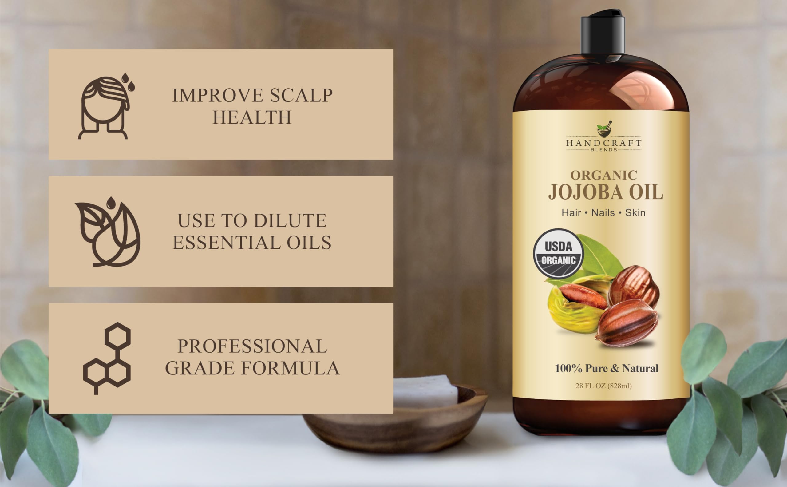 Handcraft Blends textura del aceite de jojoba detalle absorción rápida