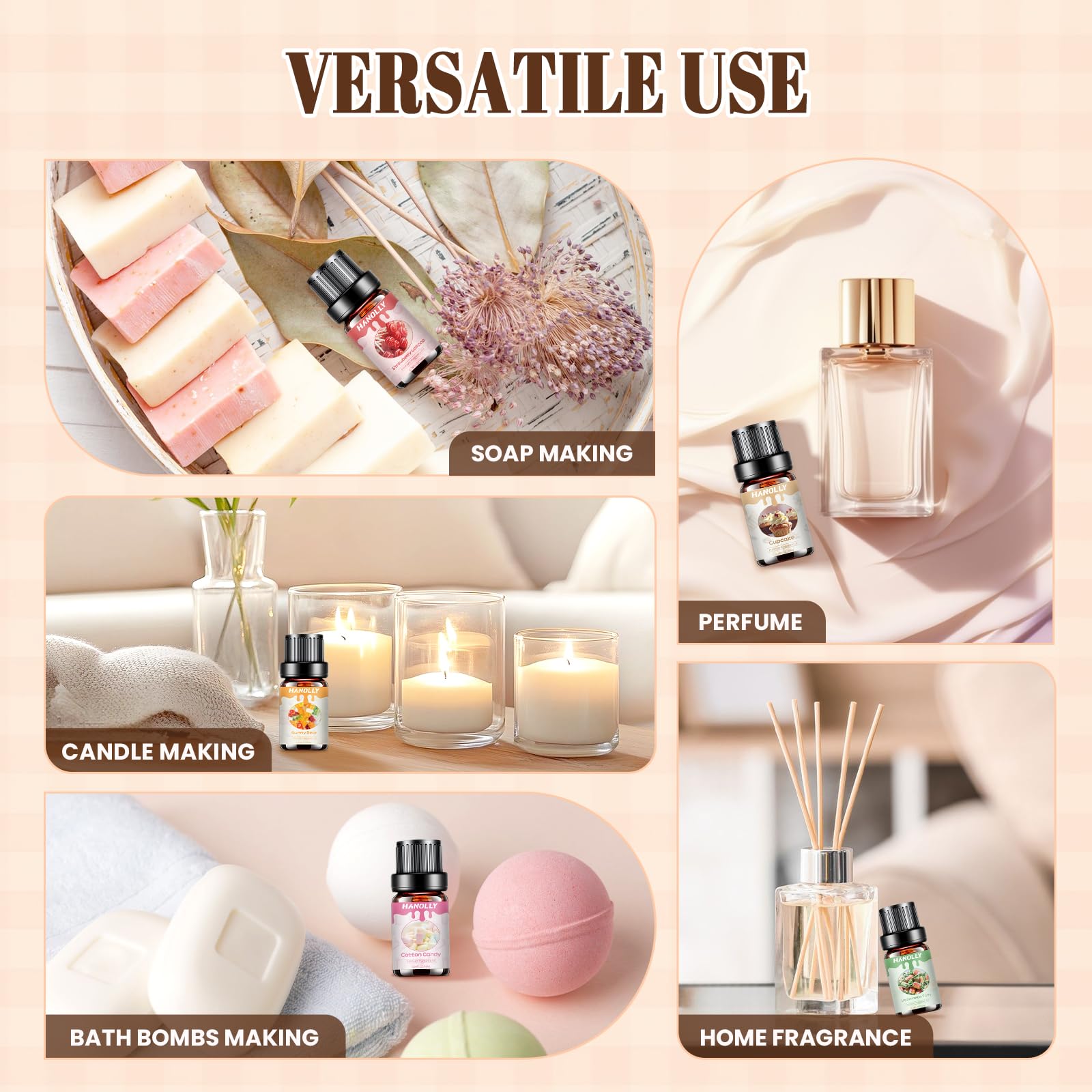 Hanolly jabones artesanales perfumados usando los aceites Hanolly