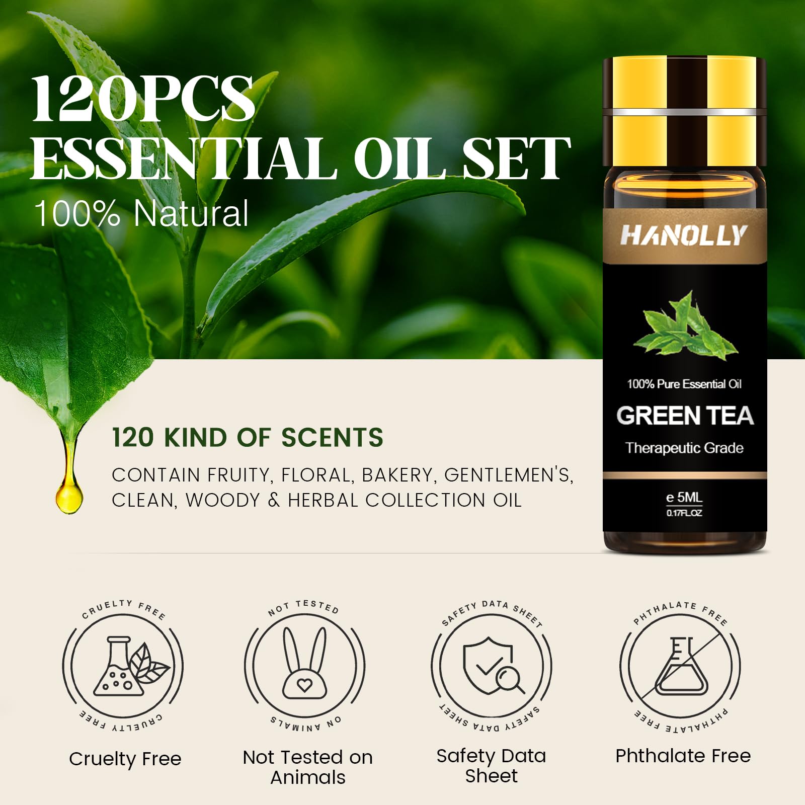 Hanolly manos sosteniendo un frasco 5 ml, control y manejo sencillo