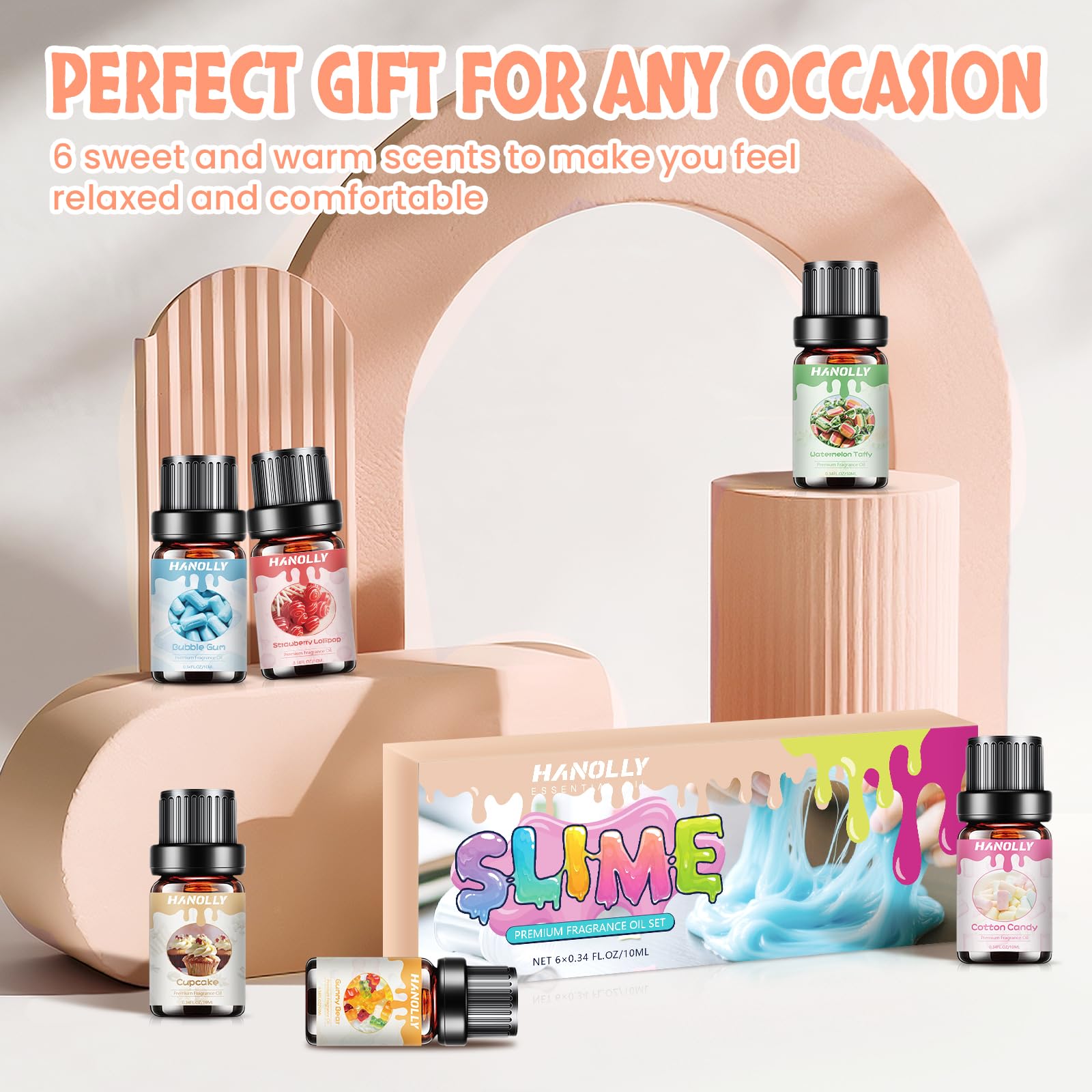 Hanolly vertido de cera para vela perfumada con fragancia intensa Hanolly