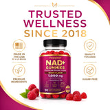 Happee etiqueta con lista de nicotinamide ribósido y otros ingredientes
