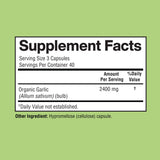 Happi Mi Nutrition bulbos de ajo orgánico que indican origen California