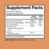 Happi Mi Nutrition ingredientes en polvo y equinácea ilustrando origen vegetal