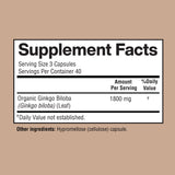 Happi Mi Nutrition detalle de hoja de ginkgo subrayando origen orgánico