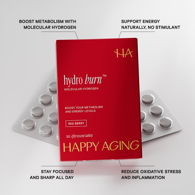 Happy Aging tableta disolviéndose con efervescencia para rápida absorción