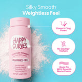 HAPPY CURVES aplicación en muslo para evitar rozaduras y mejorar confort