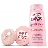 HAPPY CURVES envase frontal Tropical Oasis, presentación clara y fresca