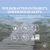 HAPPY FOX etiqueta con certificaciones HACCP y non-GMO para confianza del consumidor