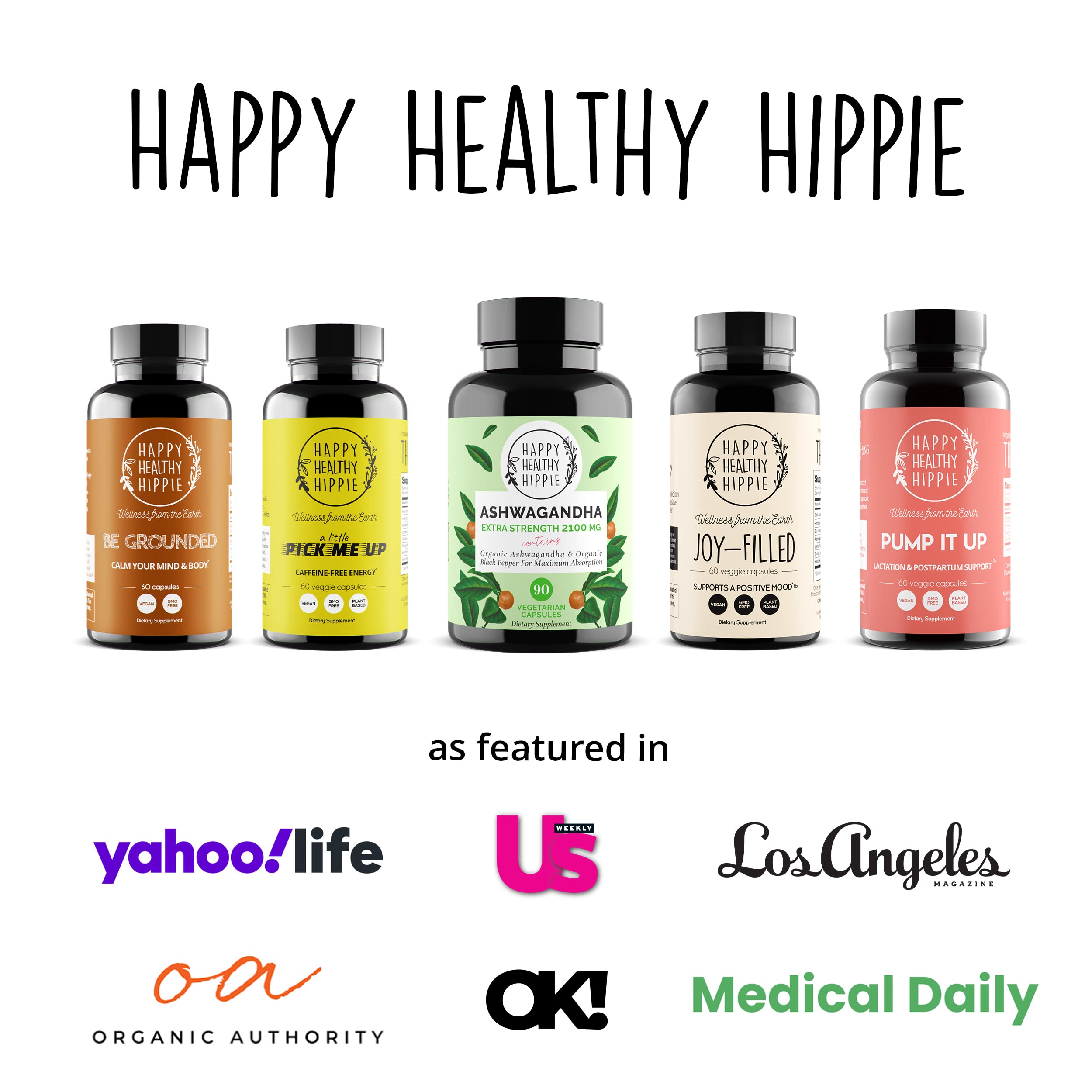 Happy Healthy Hippie etiqueta detalle con ingredientes orgánicos y transparencia