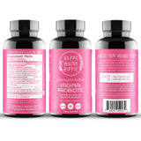 Happy Healthy Hippie etiqueta con lista de ingredientes y cantidades