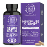 happy healthy hippie frente del envase mostrando 60 cápsulas y beneficios