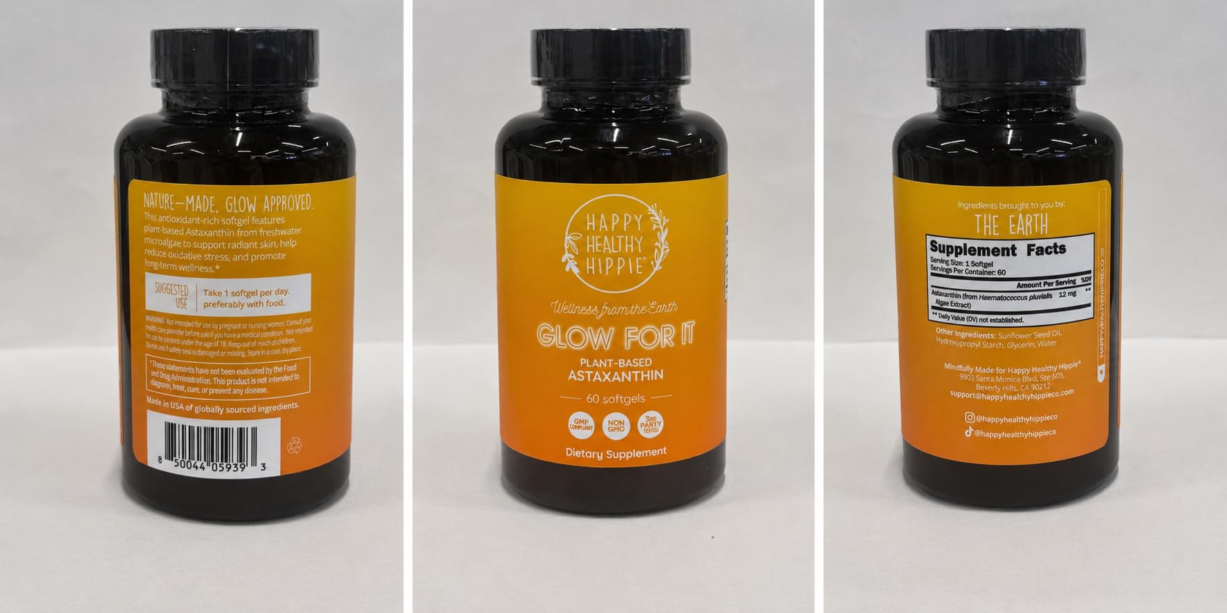 Happy Healthy Hippie lista de ingredientes naturales y origen vegetal