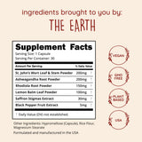 Happy Healthy Hippie ashwagandha y rhodiola secos mostrando origen vegetal