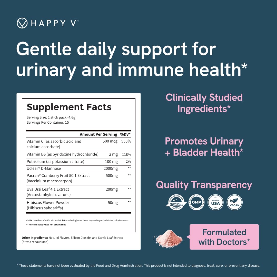 Happy V etiqueta nutricional en primer plano, transparencia y calidad
