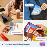 Happy Viking escena lifestyle persona activa disfrutando un batido nutritivo