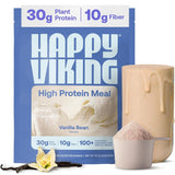 Happy Viking frente del envase mostrando sabor vainilla y beneficios claros