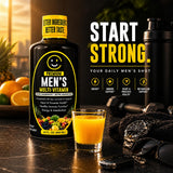 HappySupp primer plano del líquido para ver textura y mezcla de nutrientes