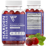 Harden Essentials frasco frontal mostrando 60 gominolas y envase claro