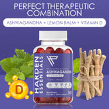 Harden Essentials ingredientes ashwagandha y melisa representados, origen natural