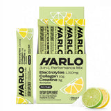 Harlo paquete frontal con 15 sticks mostrando formato práctico y beneficios