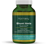 Harmony Bhumi Amla Supreme vista frontal con envase y cápsulas, confianza de marca