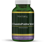 Harmony Nutraceuticals frasco delantero mostrando etiqueta y conteo 120 cápsulas, confianza y valor