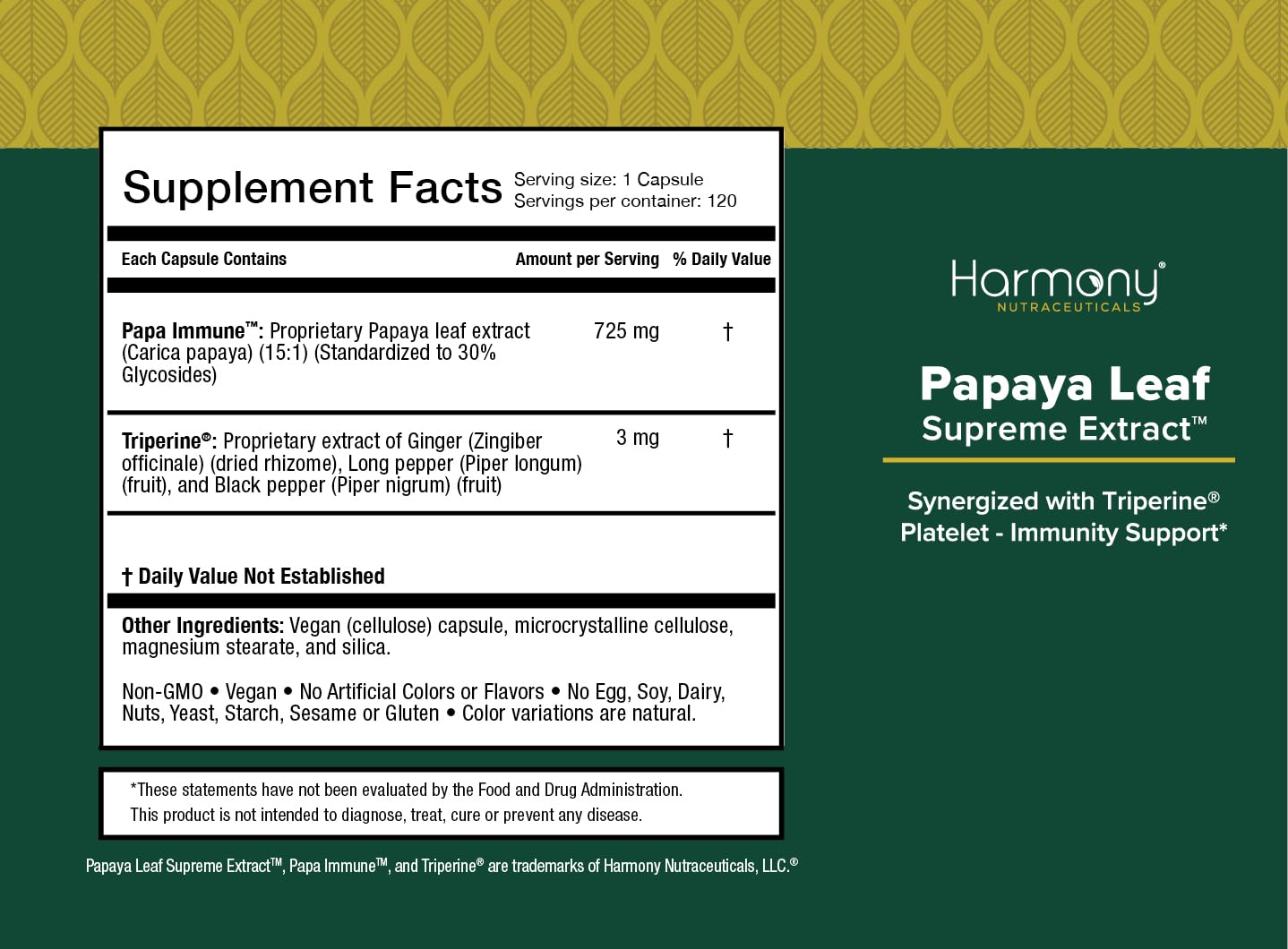 Harmony Nutraceuticals frasco abierto junto a vaso para dosificar fácilmente