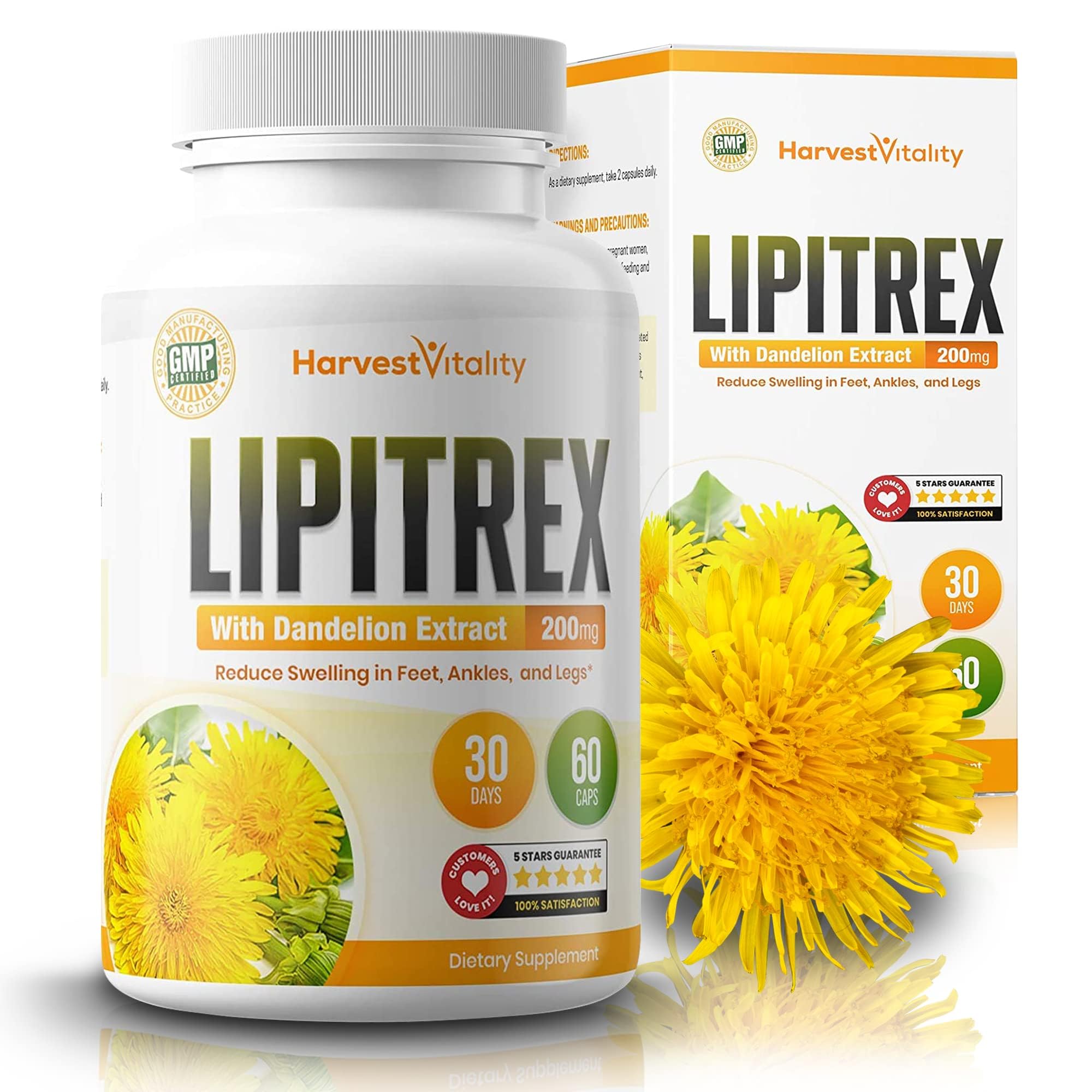 Harvest Vitality Lipitrex frente del empaque mostrando presentación clara y confianza