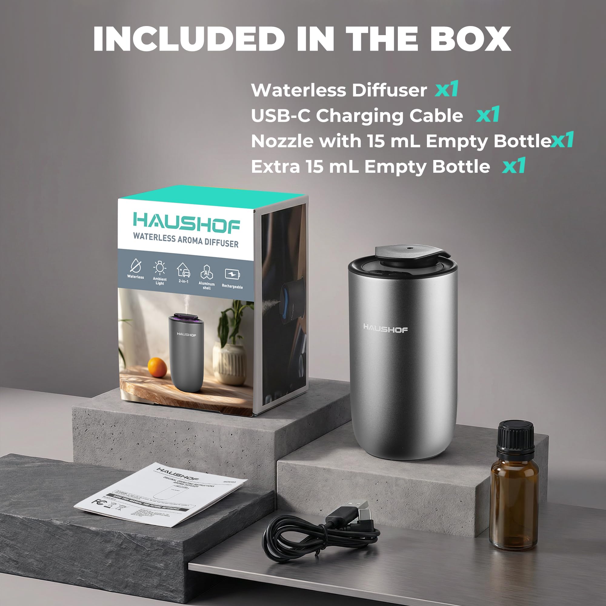HAUSHOF puerto USB-C mostrando recarga rápida y autonomía confiable