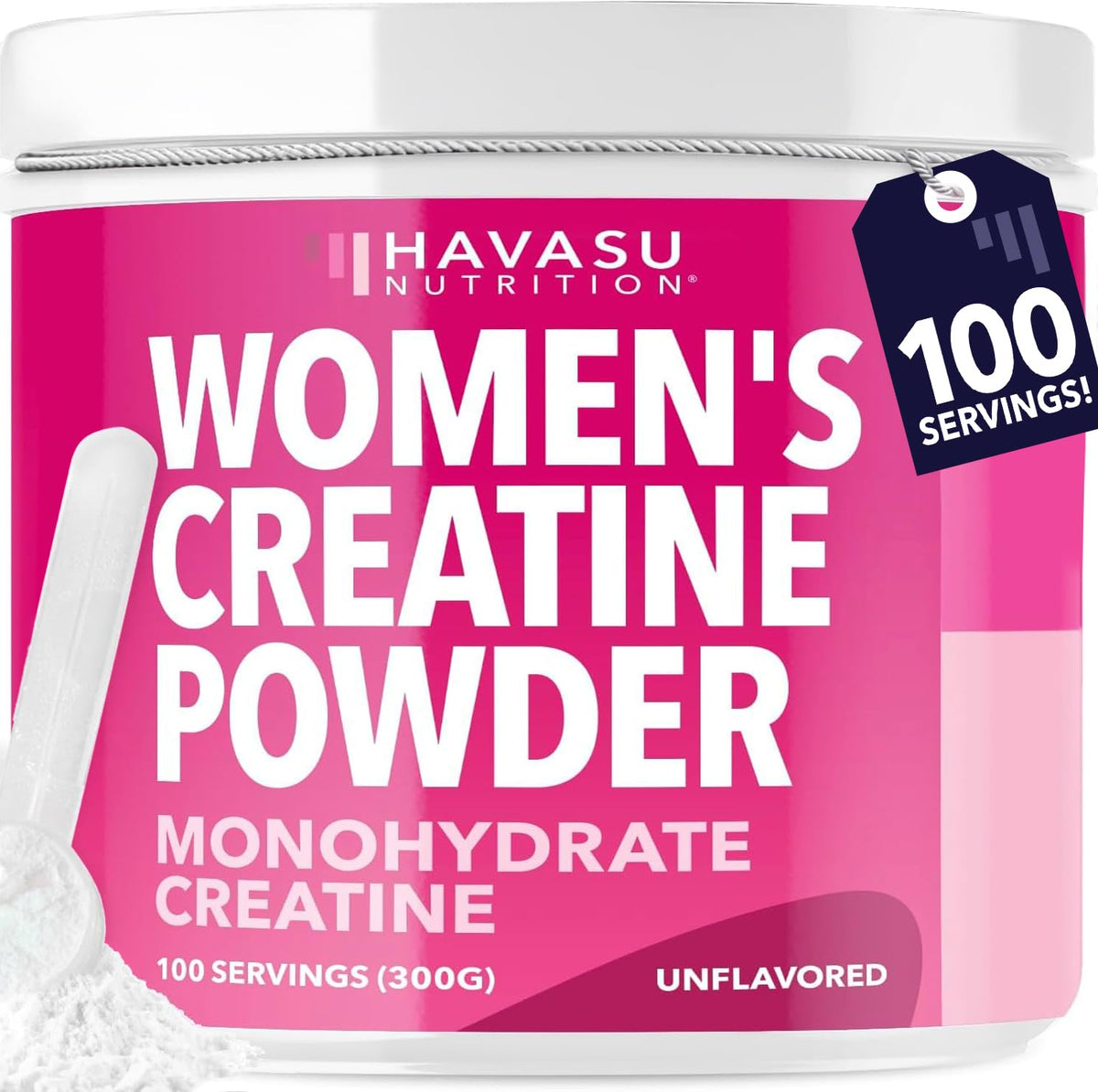 HAVASU NUTRITION envase frontal mostrando formato de 300 g y sin sabor