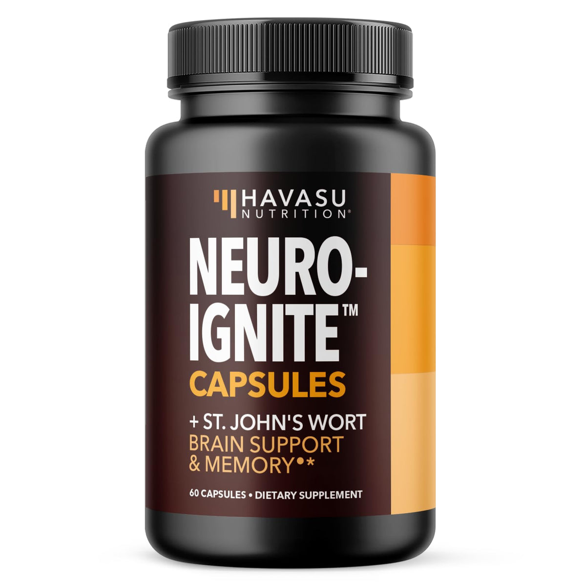 HAVASU NUTRITION frasco frontal de NeuroIGNITE mostrando etiqueta clara