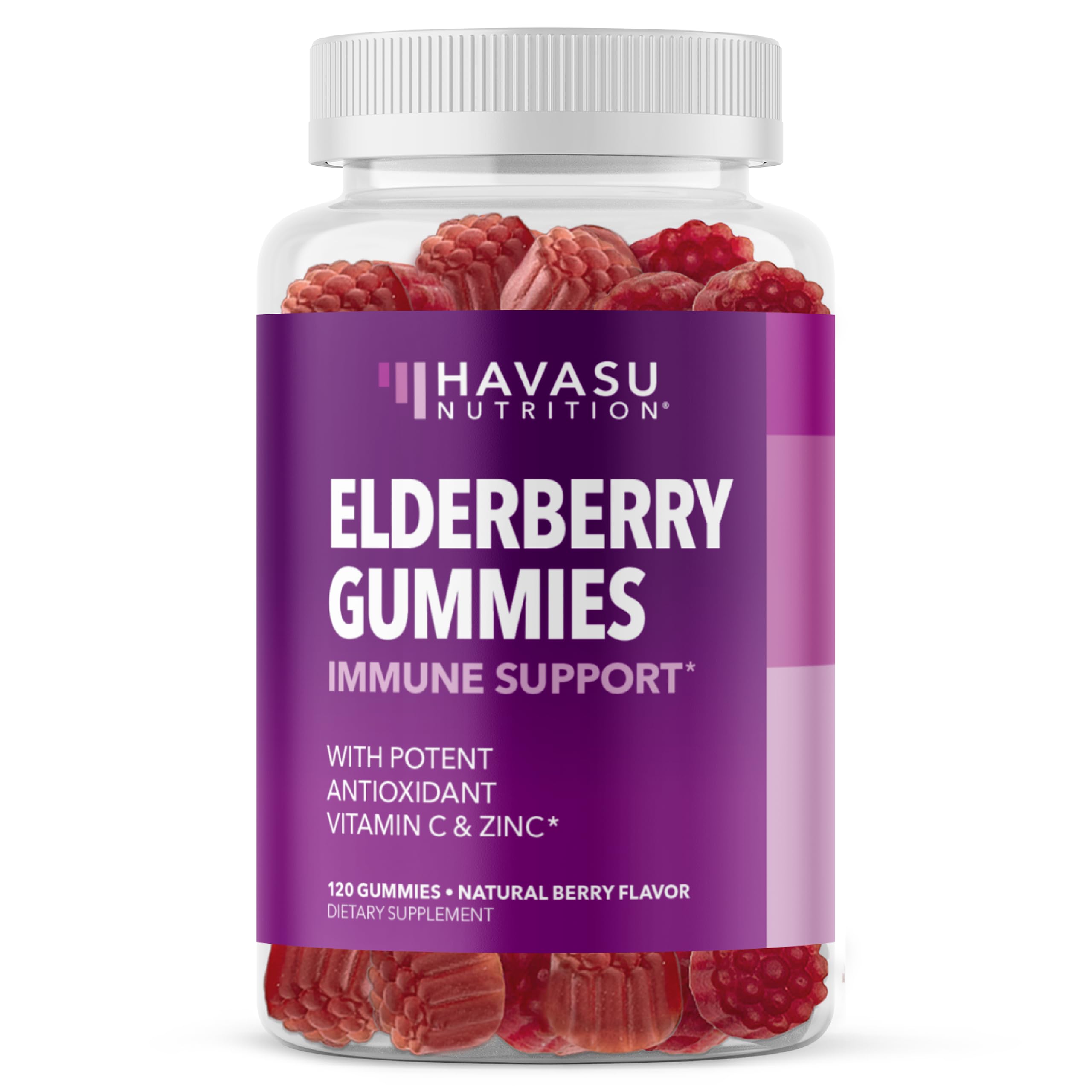 HAVASU NUTRITION botella frontal con etiqueta clara y beneficios visibles