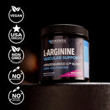 HAVASU NUTRITION envase junto a una mano para comparar tamaño y duración