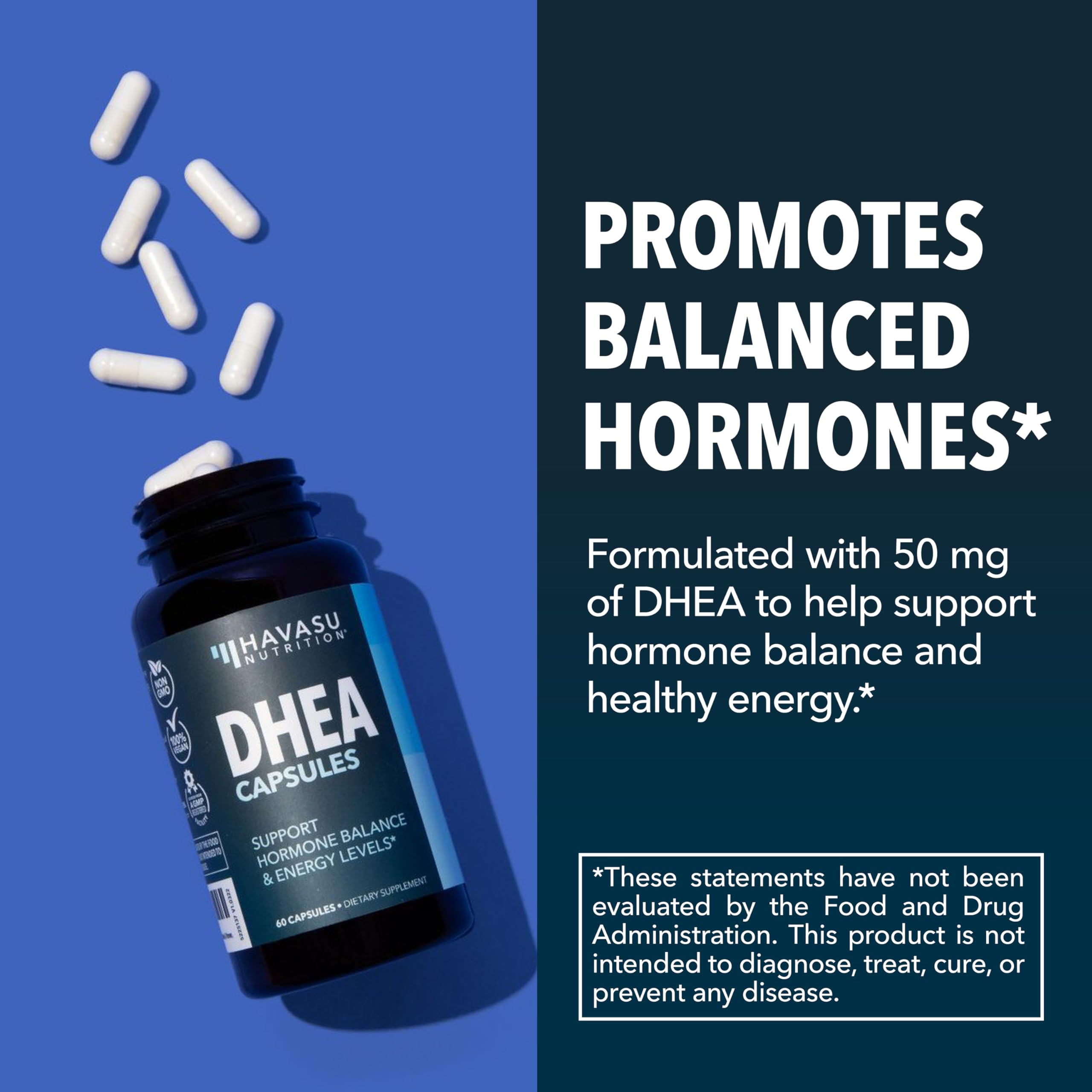 HAVASU NUTRITION una cápsula sobre fondo neutro mostrando forma fácil de tragar