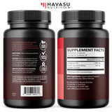 HAVASU NUTRITION empaque lateral con información nutricional visible y clara