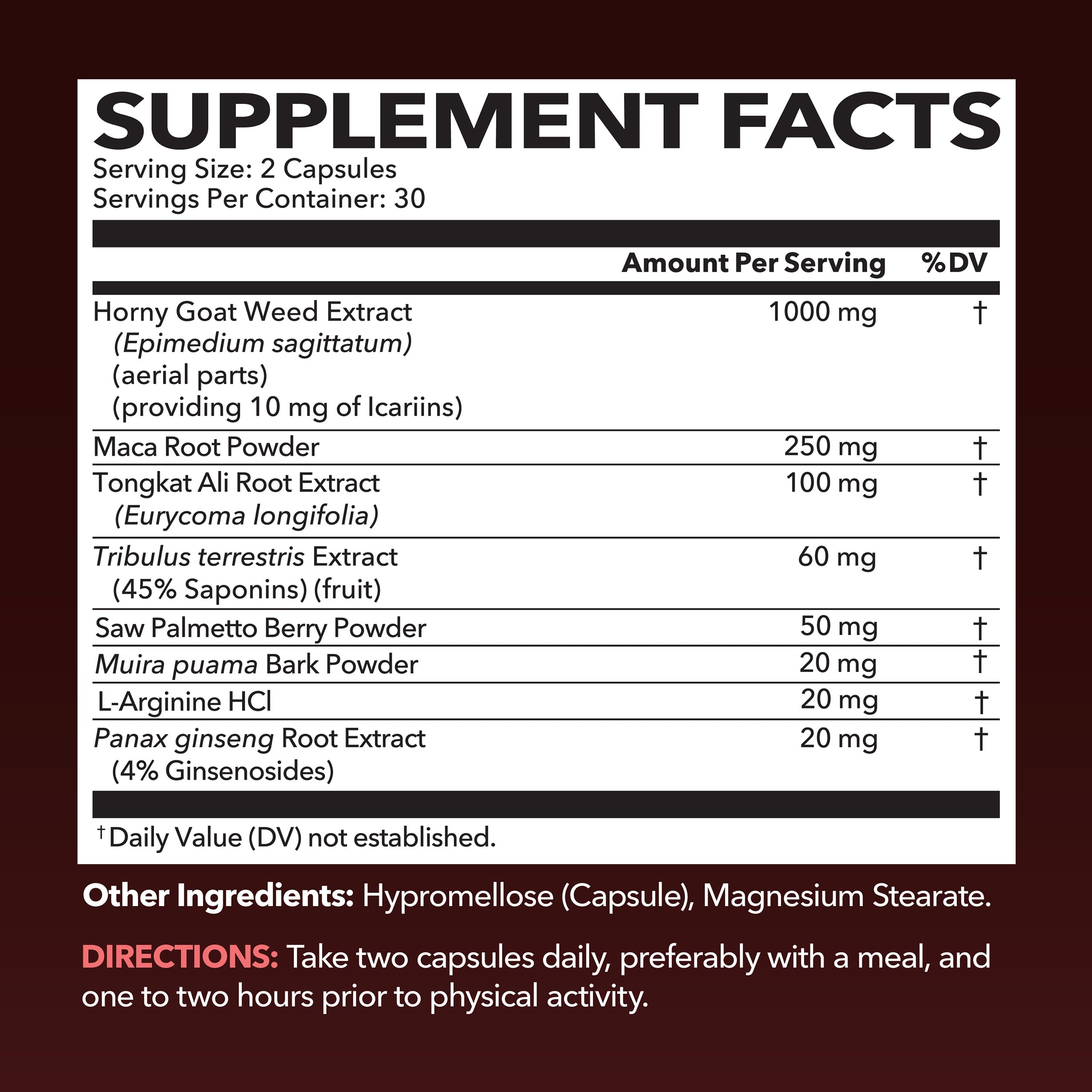 HAVASU NUTRITION acercamiento a la etiqueta con información visible