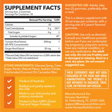 HAVASU NUTRITION etiqueta trasera con datos de dosis y concentración