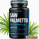 HAVASU NUTRITION frasco frontal mostrando etiqueta y beneficio prostático