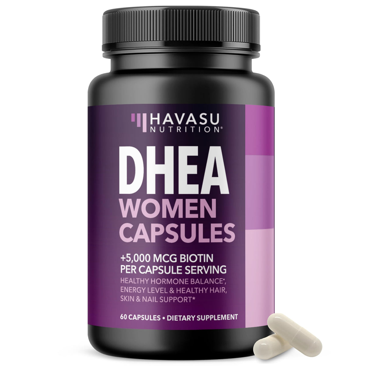 HAVASU NUTRITION frente del envase mostrando dosis y diseño claro