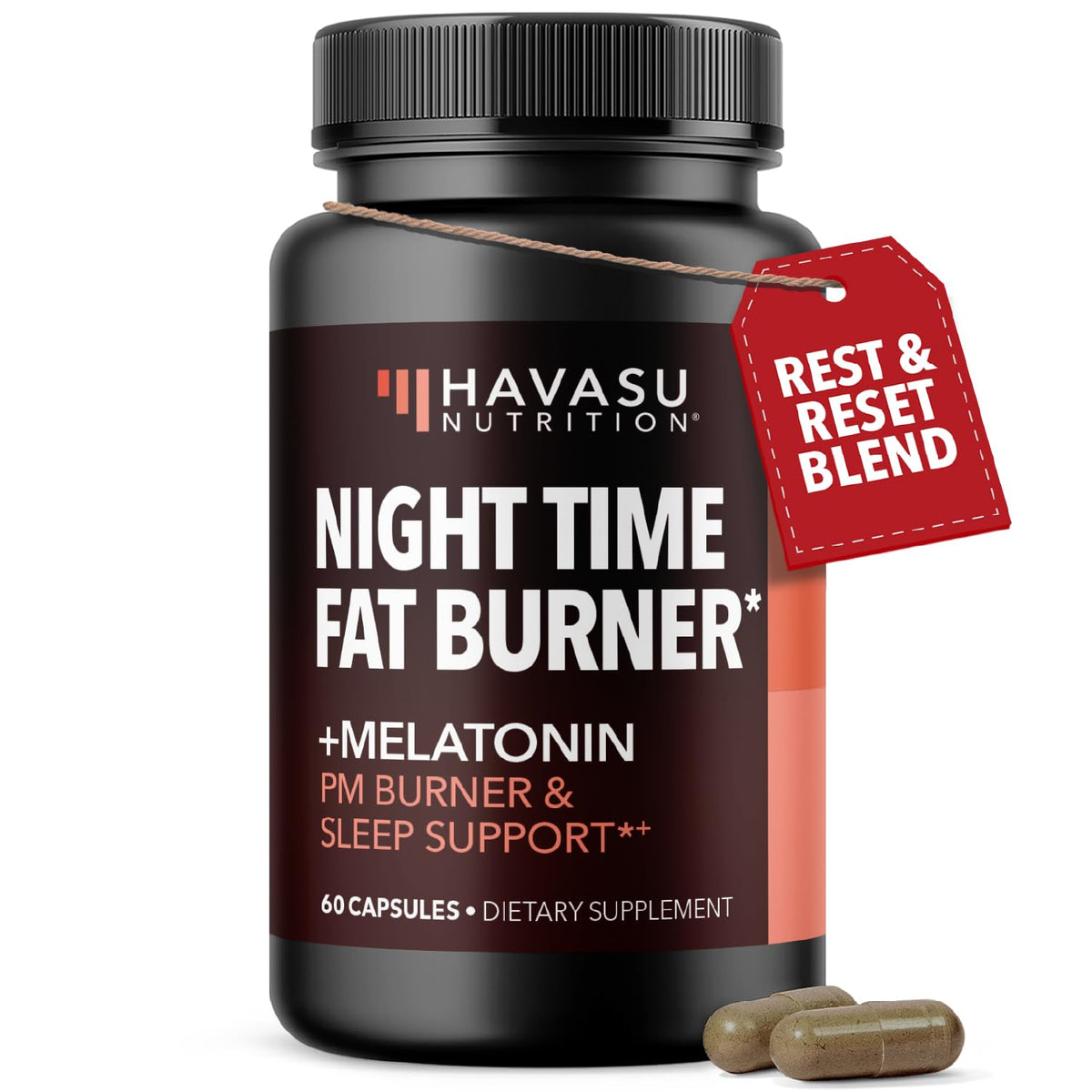 HAVASU NUTRITION frente del envase mostrando 60 cápsulas y diseño claro