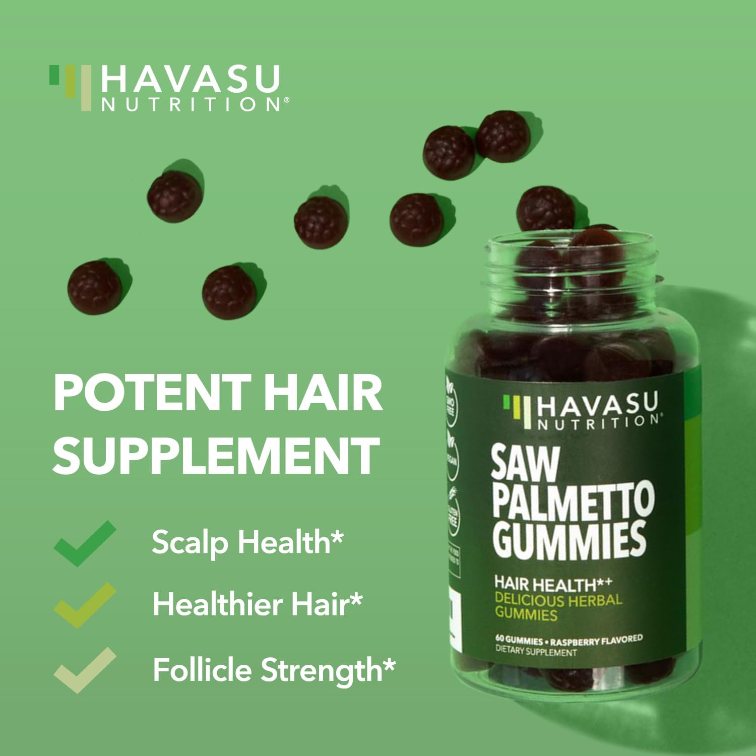 HAVASU NUTRITION gominola individual resaltando textura apetitosa
