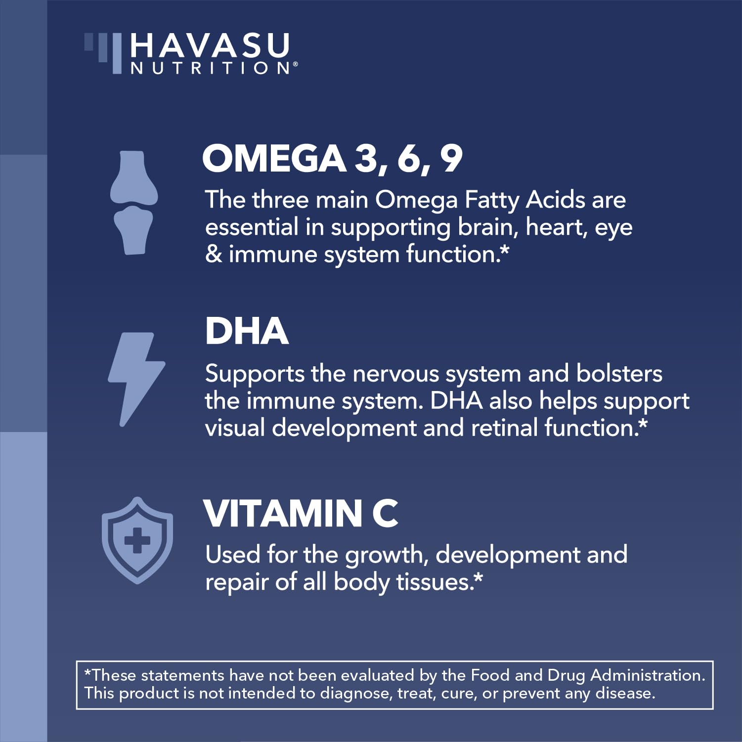 HAVASU NUTRITION gominola en mano cerca para visualizar tamaño y uso diario
